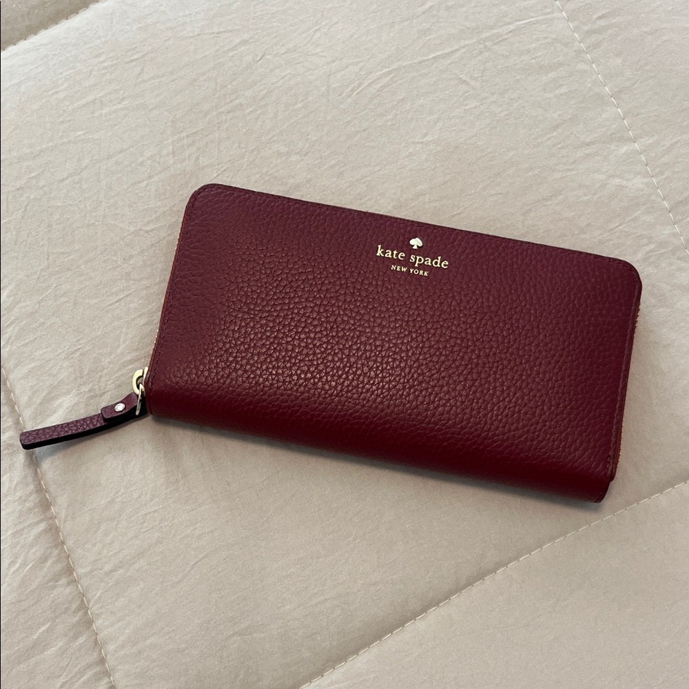 Kate Spade Burgundy Leather Wallet
